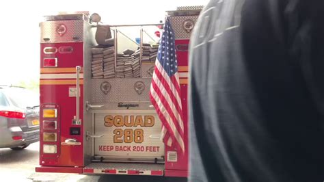 Fdny Squad 288 Responding From Quarters On 68th Street In Maspeth Area