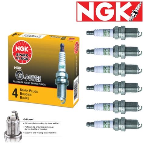 6 Pcs Ngk G Power Plug Spark Plugs 2002 2004 For Nissan Xterra 33l V6