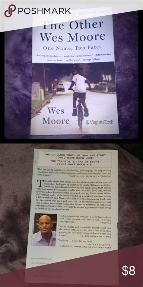 The Other Wes Moore One Name Two Fates Fate Moving Books First Names