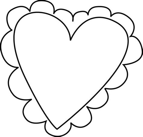 Black And White Valentines Day Heart Clip Art Black And White