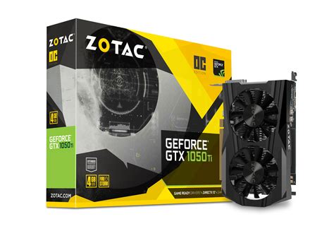 Zotac Geforce Gtx 1050 Ti Oc Edition Zotac