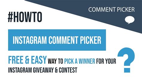You can take video recordings or show screenshots to your followers to determine the boiler. How-to: Instagram Comment Picker | Pick a Random Winner ...
