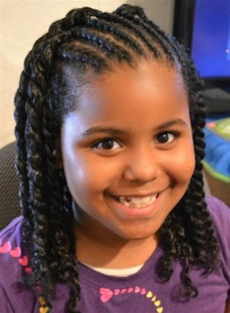 Here's how to style natural hair, short hair, a weave or braids. Image result for african american flower girl hairstyles ...
