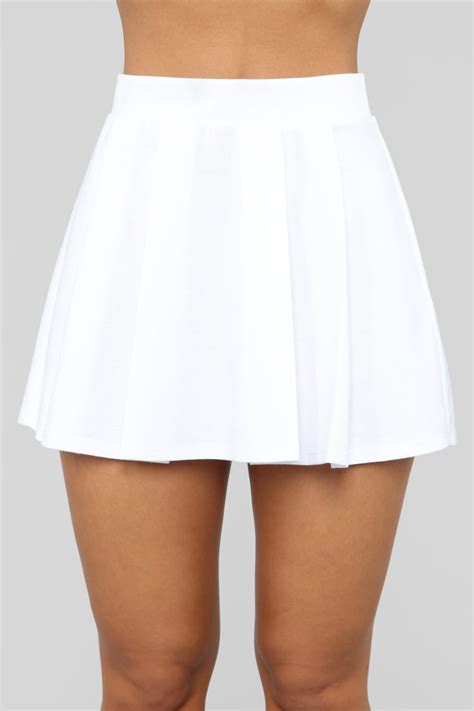 Lets Play Tennis Skirt White