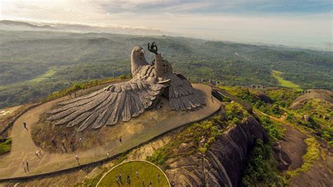 Worlds Largest Bird Sculpture Jatayu Nature Park Kerala Indiaspeaks