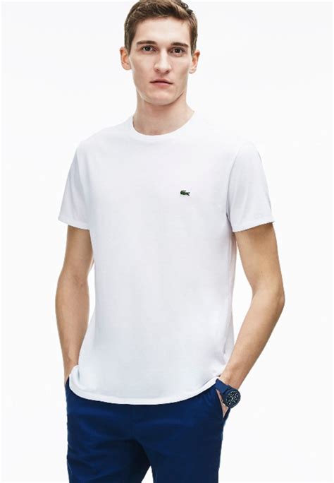 Lacoste T Shirts Basic Blanchvid Zalandodk