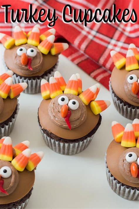 Easy Turkey Cupcakes With Chocolate Buttercream Frosting Recipe