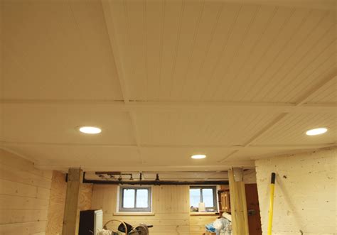 There are several manufacturers of vinyl beadboard soffit material. Our Basement Part 38: The Beadboard Ceiling is White & The ...