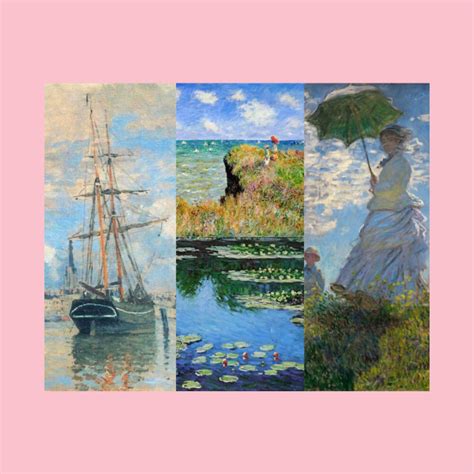 Collage Of Famous Painting Of Claude Monet Collage T Shirt Teepublic