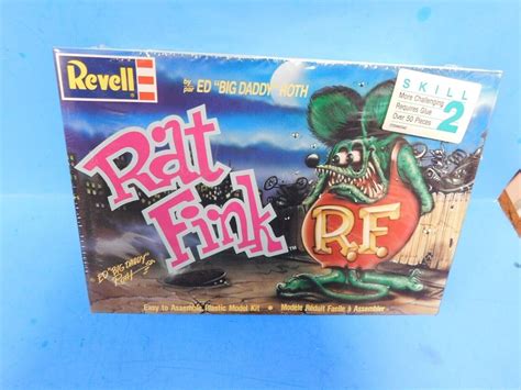 Vintage Sealed Rat Fink Plastic Model Kit Ed Big Daddy Roth 1990