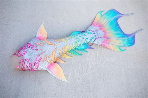 Sea Clothes Water Pastel Rainbow Mermaid Tail By Finfolk Productions