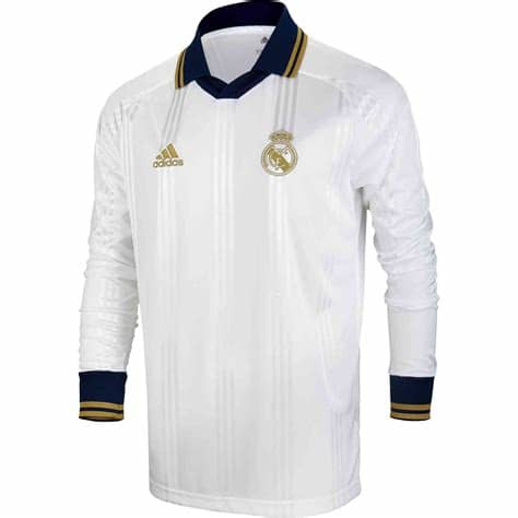 Browse our selection of real madrid uniforms for men, women, and kids at the official shop.cbssports.com. adidas Real Madrid L/S Retro Jersey - White/Black - SoccerPro