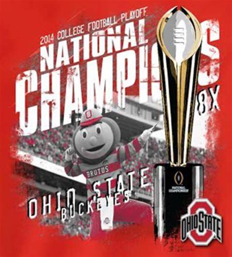 2014 College Football Playoff National Champions Ohio State Buckeyes T