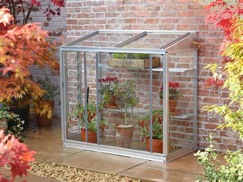 2x4 Green Halls Wall Garden Lean To Greenhouse Toughened
