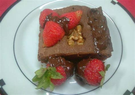 Brownie Con Frutillas Receta De Marianela Cookpad