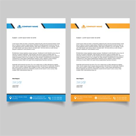 Letterheads, however, are there not just to make your letter pretty; Modern Professional Letterhead Template - Download Free Vectors, Clipart Graphics & Vector Art