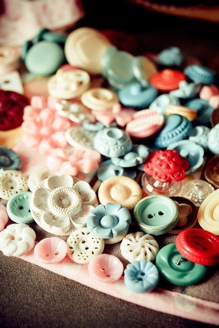 Pastel Buttons Button Art Button Crafts Antique Buttons Sewing