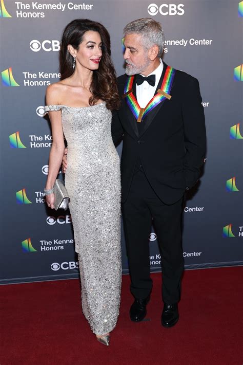 amal clooney sparkles in silver heels at kennedy center honors 2022 footwear news