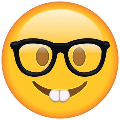 Emoji Geek Avec Lunettes De Soleil Png Transparents Stickpng