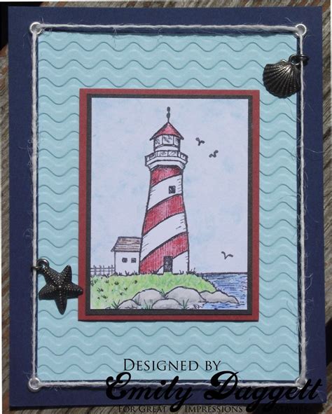 Charming Lighthouse Cards Card Making Lighthouse