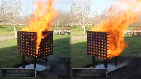 Greenfire Standard Crib Fire Test Youtube