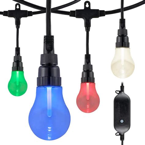 Enbrighten 24 Ft 12 Light Plug In Color Changing Indooroutdoor Led