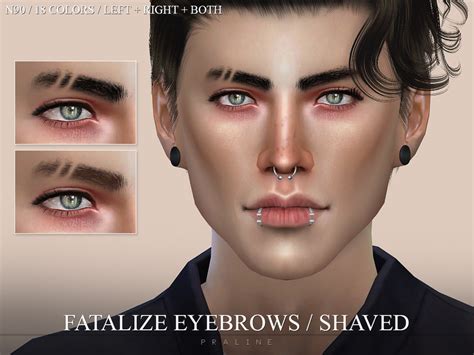 The Sims Resource Fatalize Eyebrows Shaved N90
