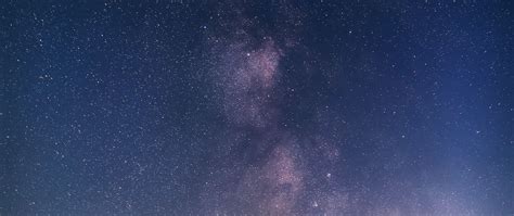 Download Wallpaper 2560x1080 Nebula Stars Starry Sky Glow Night