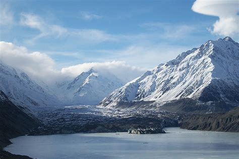 Free Photo New Zealand Landscape Mountain Glacier Snow Nature