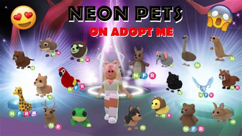 The Video Game Neon Pets On Adopt Me