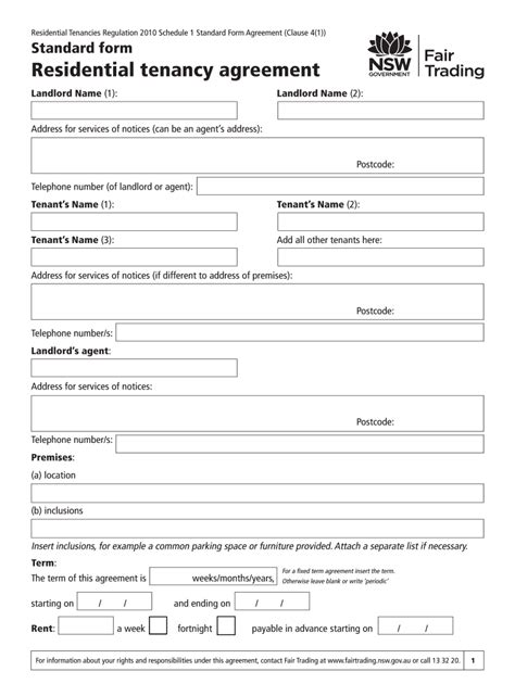 Private Rental Agreement Nsw Fill Out And Sign Online Dochub