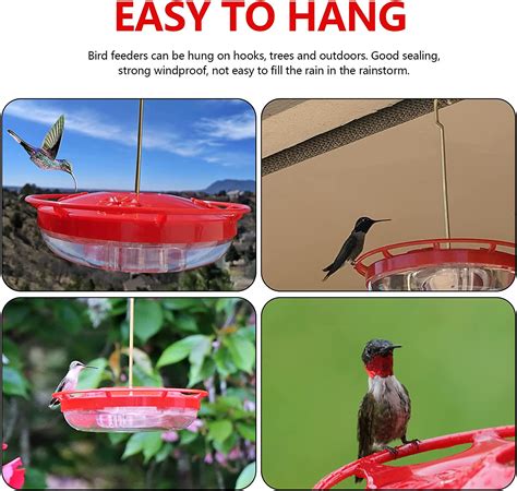 Fyess Juegoal Hummingbird Feeder With 5 Feeding Ports Bird Feeding Por Reliable Store