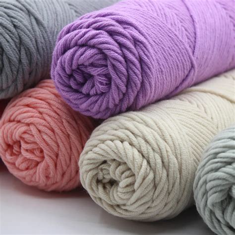 100g Natural Soft Silk Milk Cotton Yarn Thick Yarn For Knitting Lover