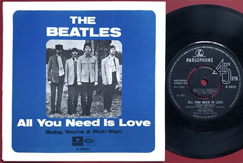 Nostalgipalatset Beatles All You Need Is Love 7 Ukswe Ps 1967