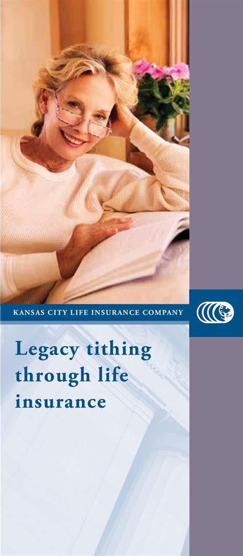 Legacy Tithing Through Life Insurance By Kansas City Life Insurance