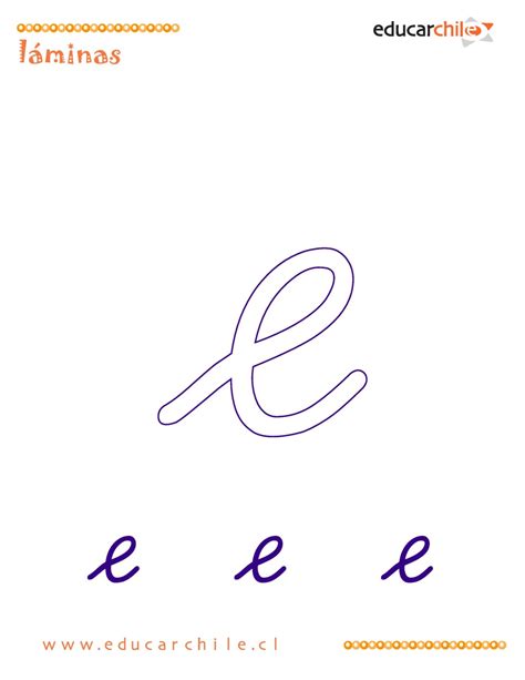 Example Abecedario Letra E Background Cios