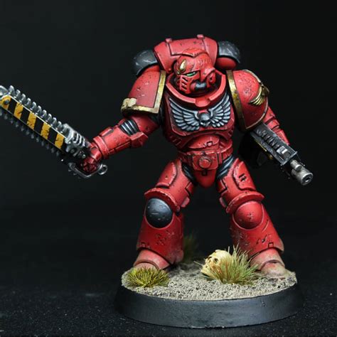Challenged Myself To Paint A Blood Angel In 2 Hours Rwarhammer40k