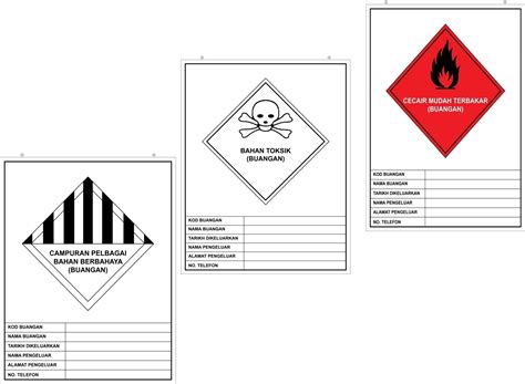 Spill or accidental discharge of scheduled waste shall be Download HD Scheduled Waste Sample Signage - Scheduled ...