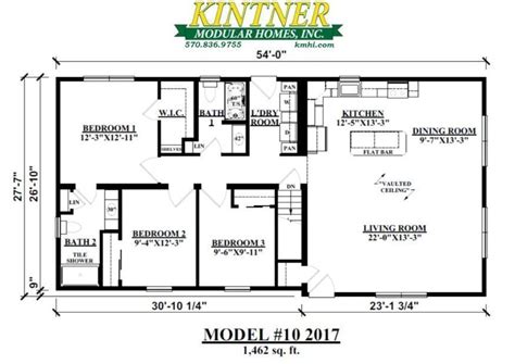 Ranch With Vaulted Ceiling 3br Kintner Modular Homes Modular Homes