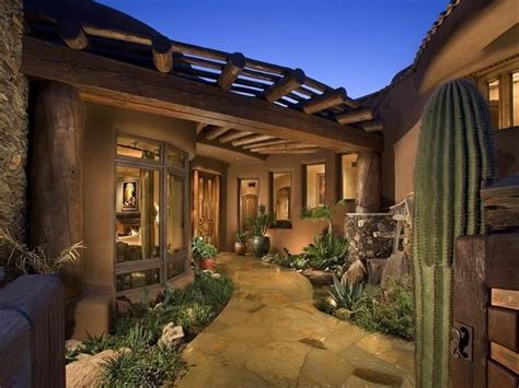 Outdoor Pueblo Style House Mansions Luxury Southwest Design