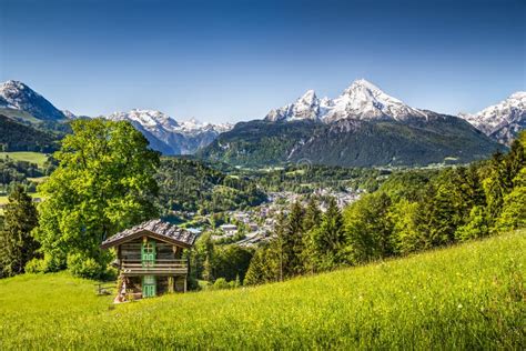 Mountain Landscape In The Bavarian Alps Nationalpark Berchtesgadener