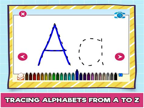 Front, take, will, does & with. Free Online Alphabet Tracing Game for Kids - The Learning Apps