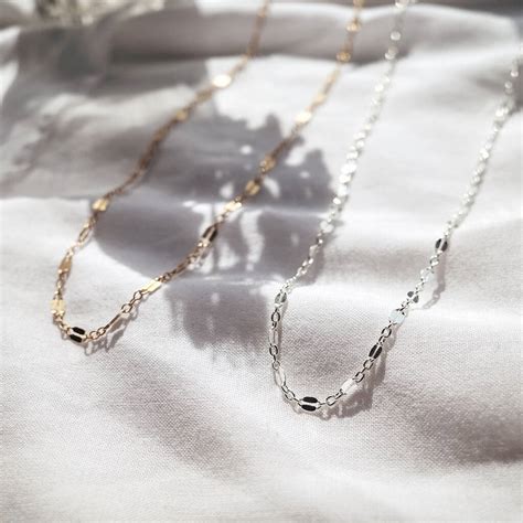 14k Gold Filled Lace Chain Necklace By Minetta Jewellery