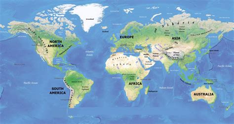 Printable World Map With Rivers World Map Kids Printable Here Are