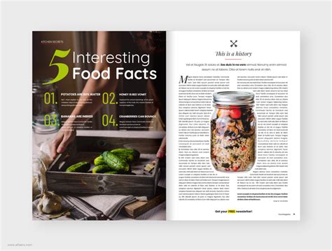 Food Magazine Template Alfaera Coreldraw Graphic Design Templates