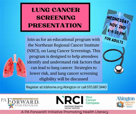 Lung Cancer Screening Presentation Lackawanna County Library System