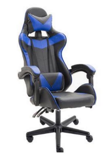 Black And Blue Gaming Chair Gamedude Computers