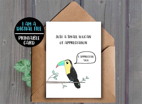 Digital Download Funny Thank You Card Printable Etsy