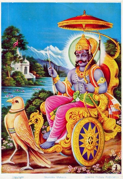 Shanidev Maharaj Lord Saturn Artist Bgsharma Sharma Picture