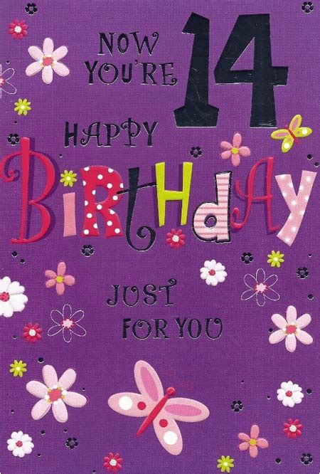 Happy Birthday Quotes For 14 Year Old Daughter Happy 14th Birthday Birthday Messages For 14 Year